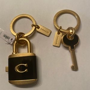 Lock And Key Bag Charm Key Ring